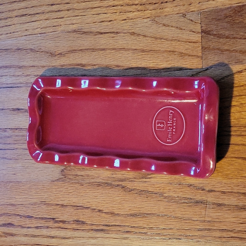 Emile Henry Red Spoon Rest